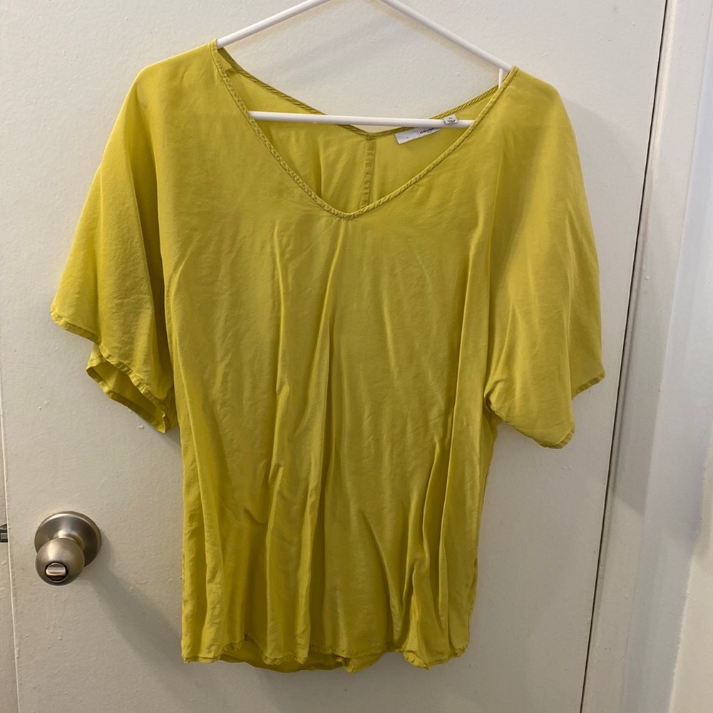 Neon yellow blouse